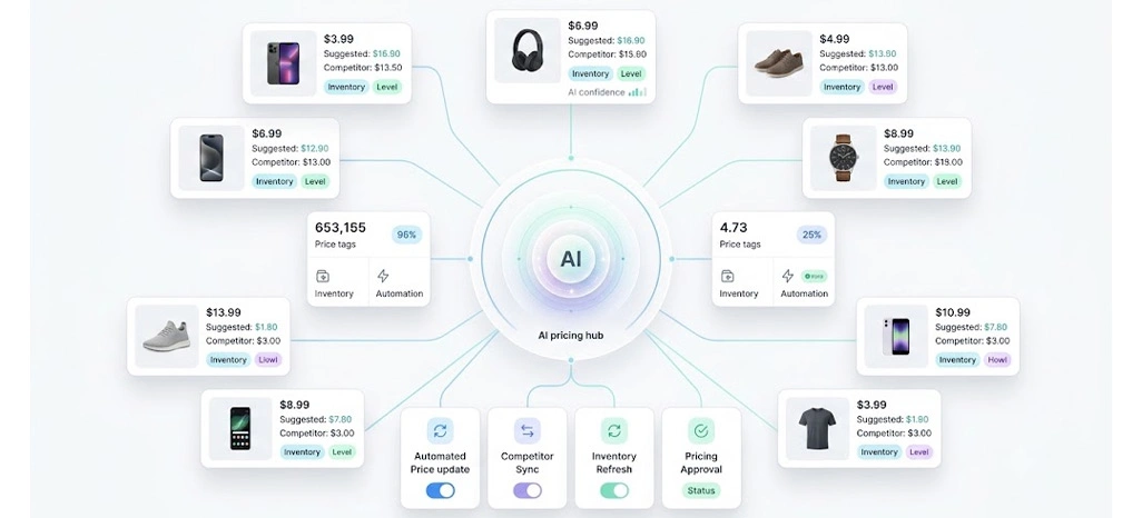 Advanced intelligence integration in competitive pricing ecosystems