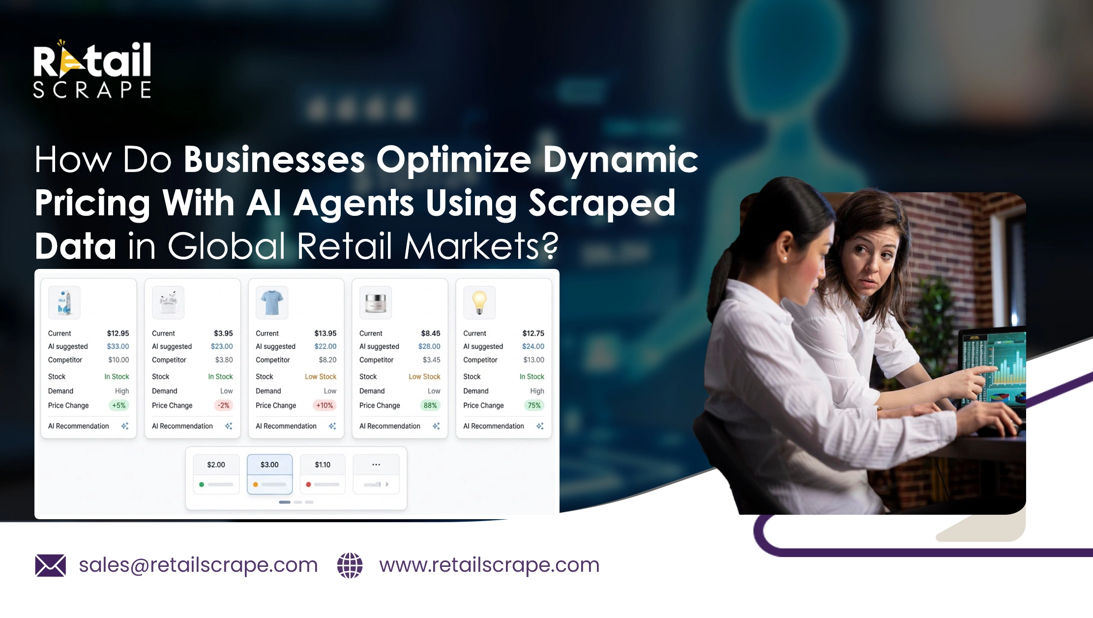 How Do Businesses Optimize Dynamic Pricing With AI Agents Using Scraped Data in Global Retail Markets?