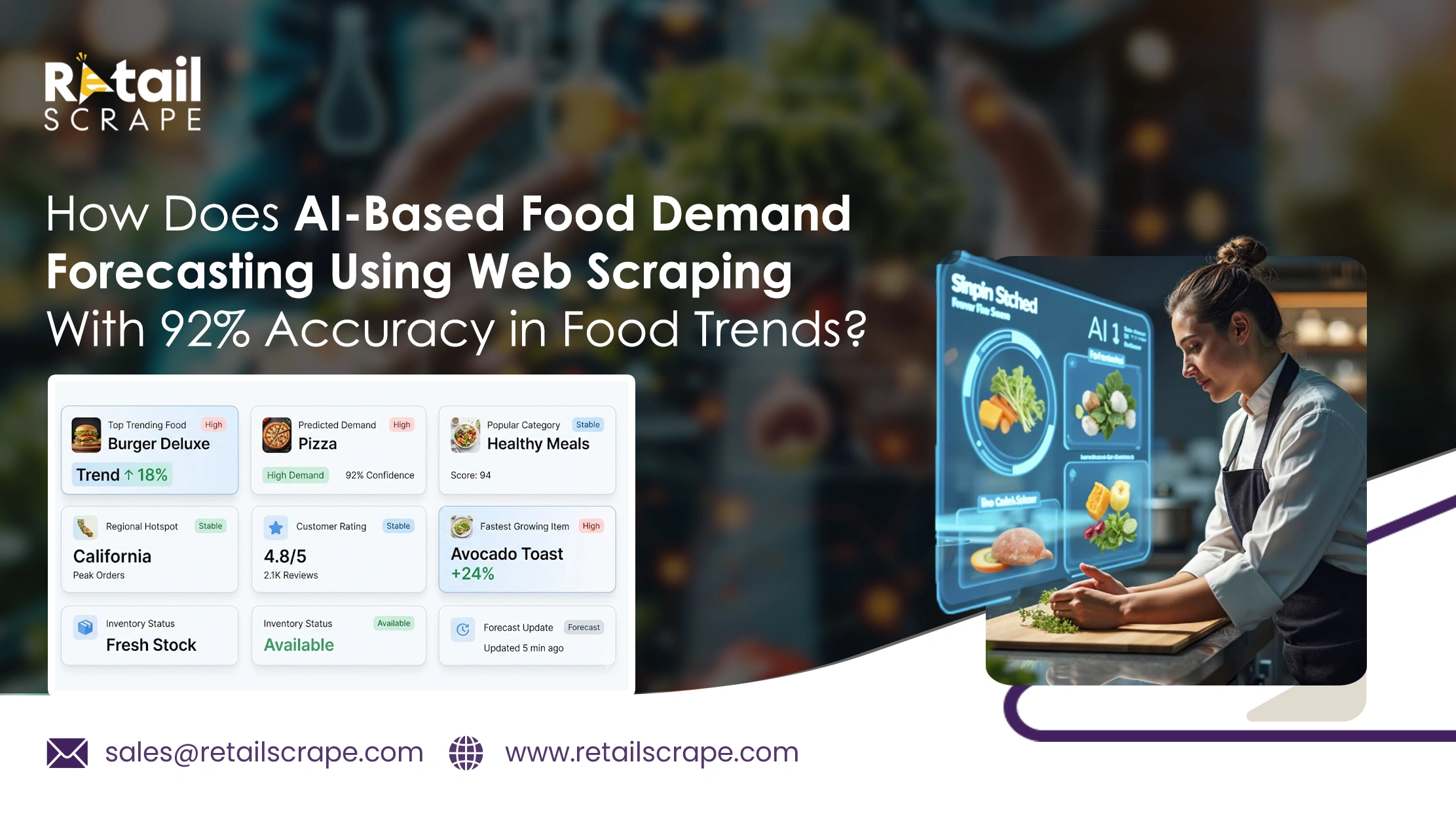 How Does AI-Based Food Demand Forecasting Using Web Scraping With 92% Accuracy in Food Trends?