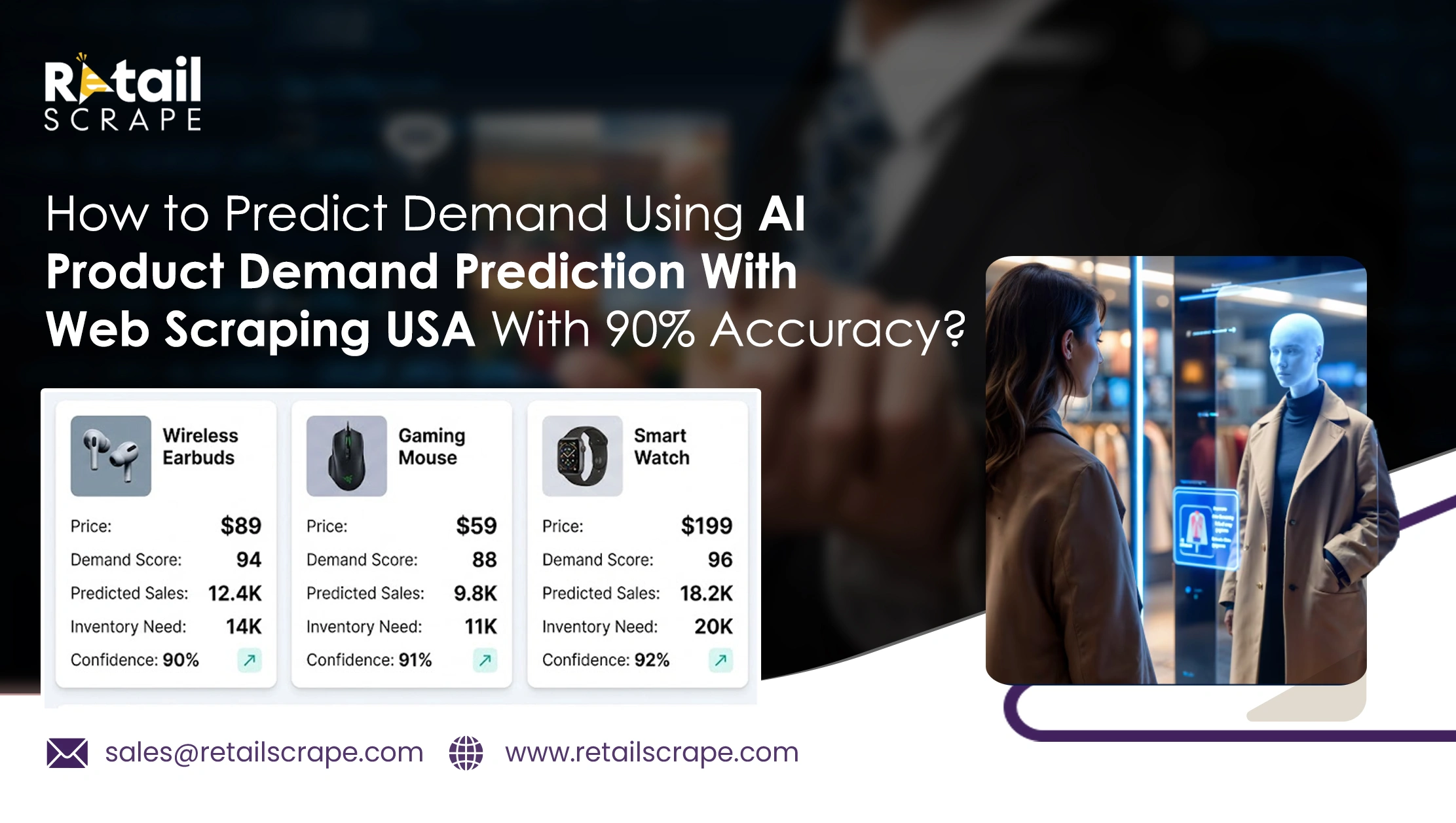 How to Predict Demand Using AI Product Demand Prediction With Web Scraping USA With 90% Accuracy?