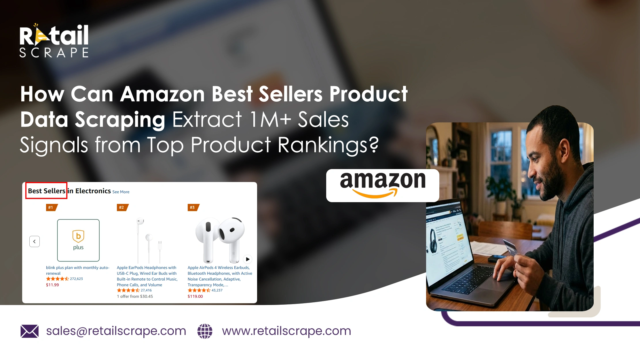How Can Amazon Best Sellers Product Data Scraping Extract 1M+ Sales Signals from Top Product Rankings?