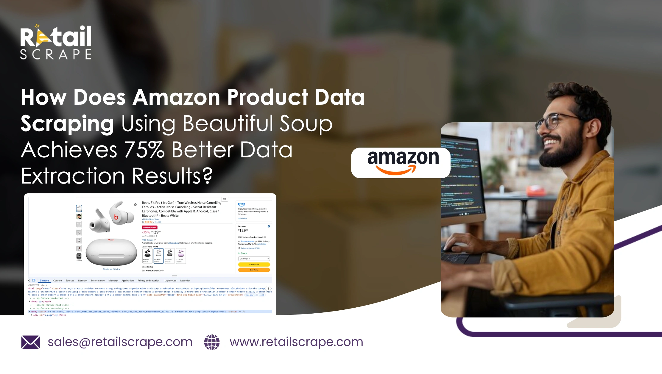How Does Amazon Product Data Scraping Using Beautiful Soup Achieves 75% Better Data Extraction Results?