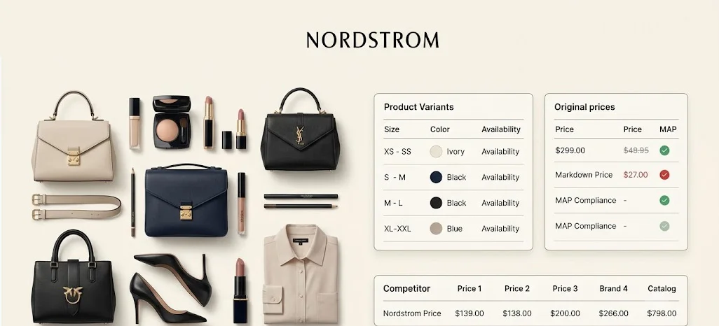 Monitoring Luxury Department Store Assortments Through Advanced Feed Scraping