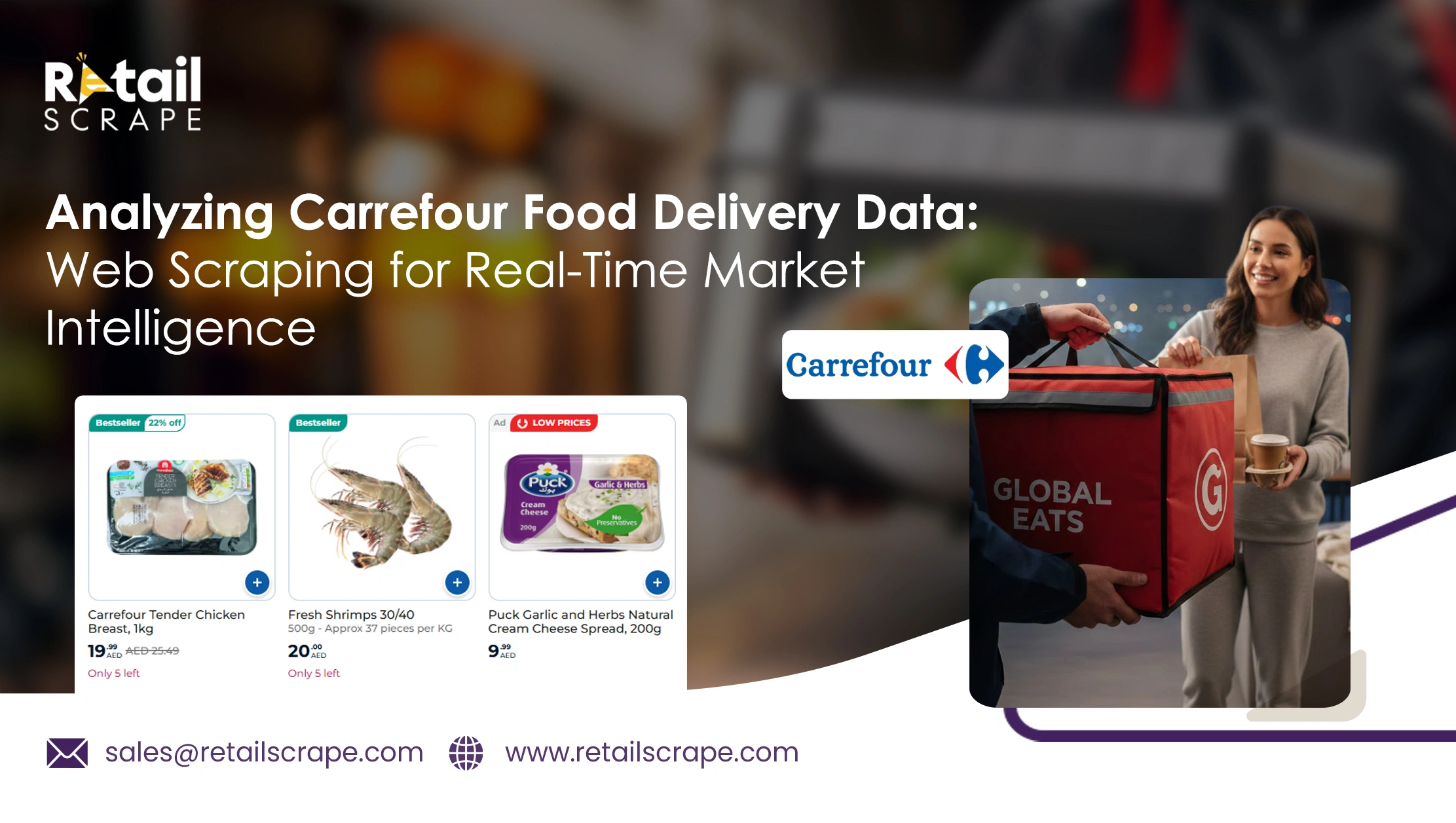 Analyzing Carrefour Food Delivery Data: Web Scraping for Real-Time Market Intelligence  