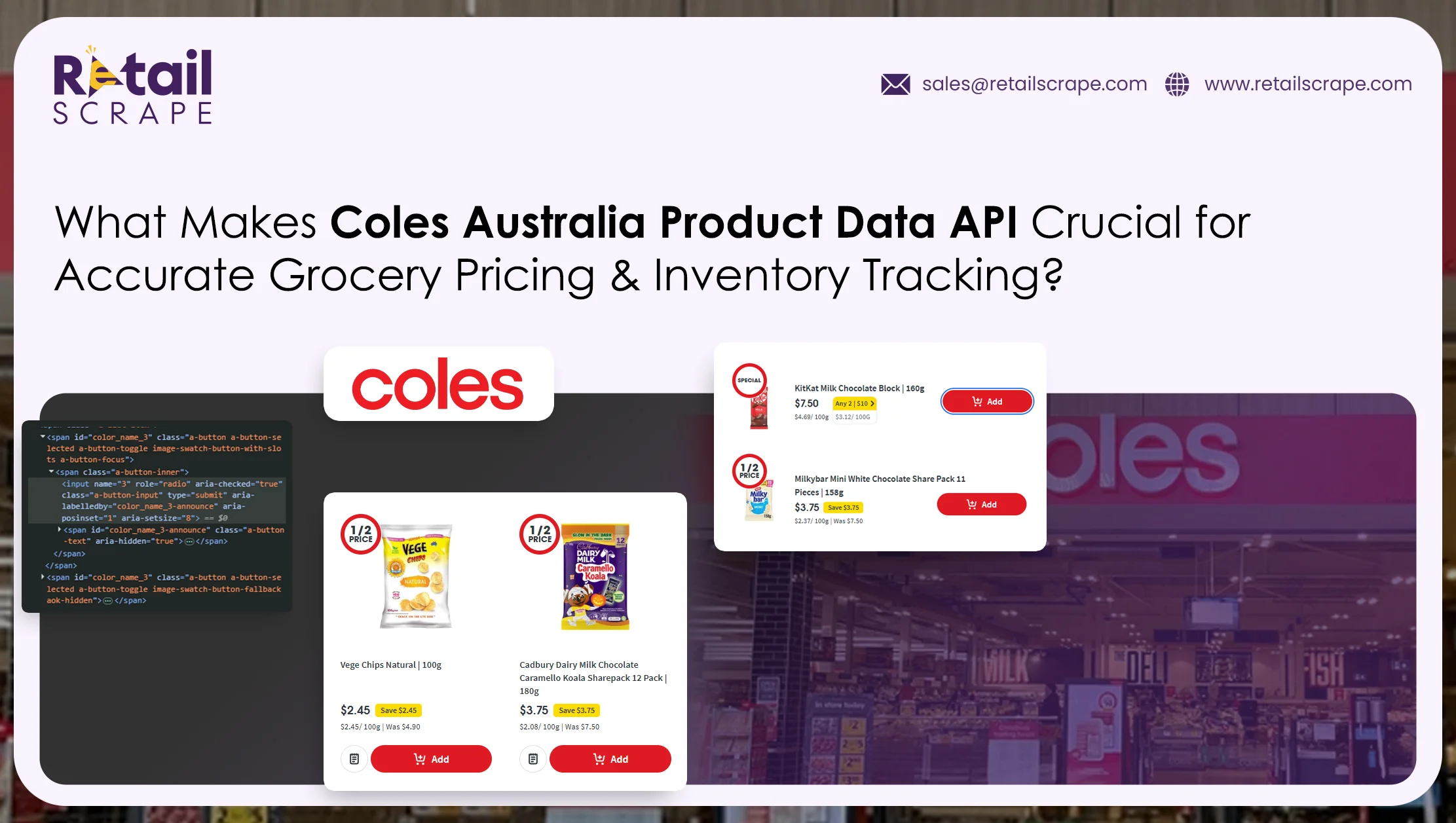 Coles Australia Product Data API