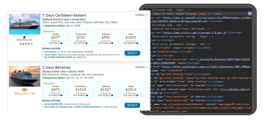 What Is Cruise Data Scraping?