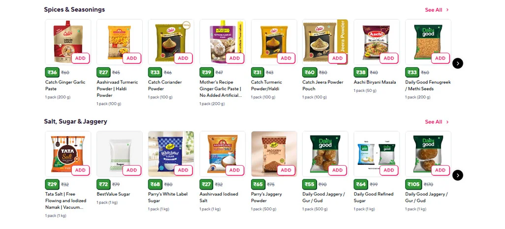 Comparing Product Assortments Across Blinkit Zepto and Instamart
