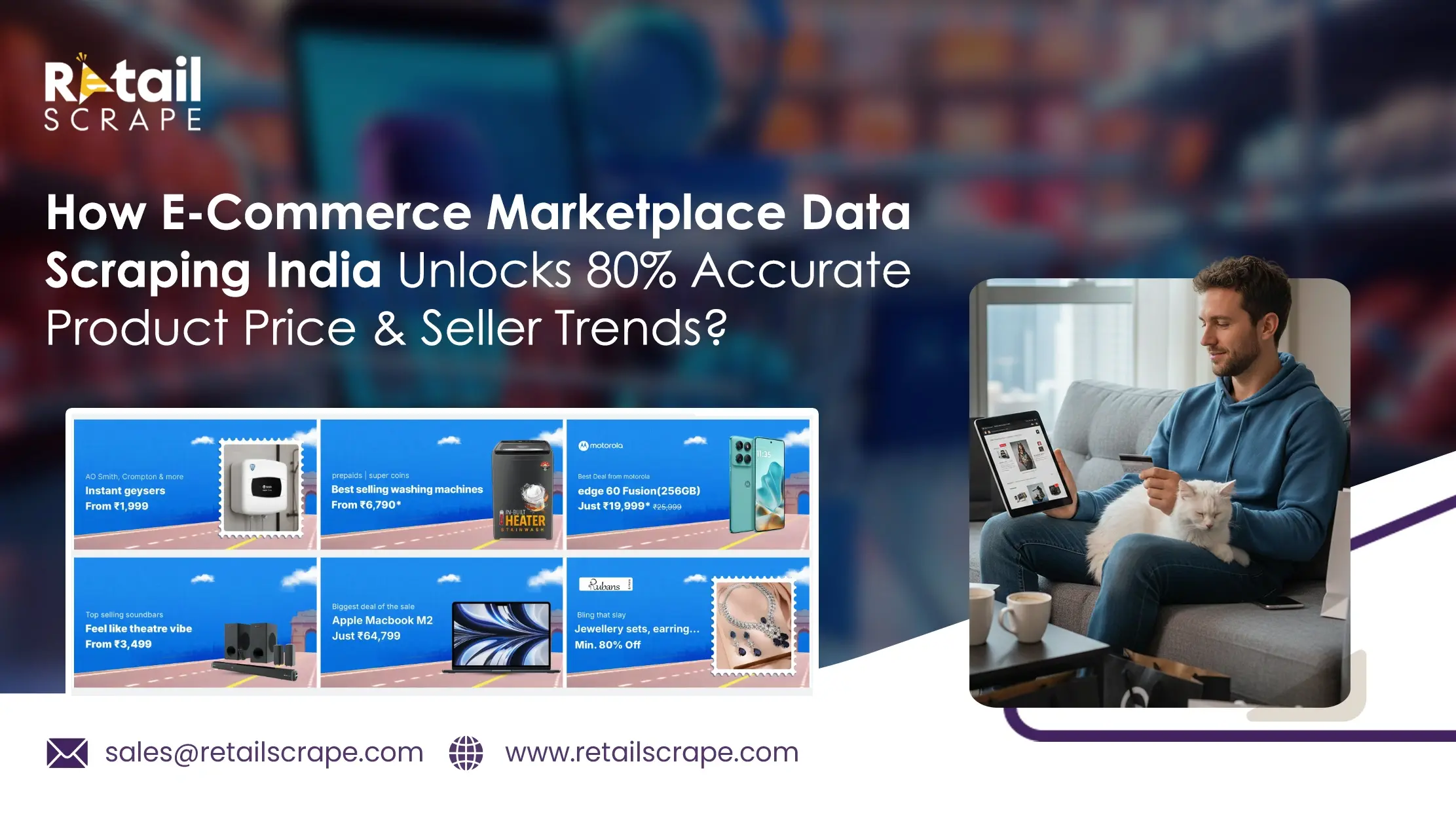 How E-Commerce Marketplace Data Scraping India Unlocks 80% Accurate Product Price & Seller Trends?