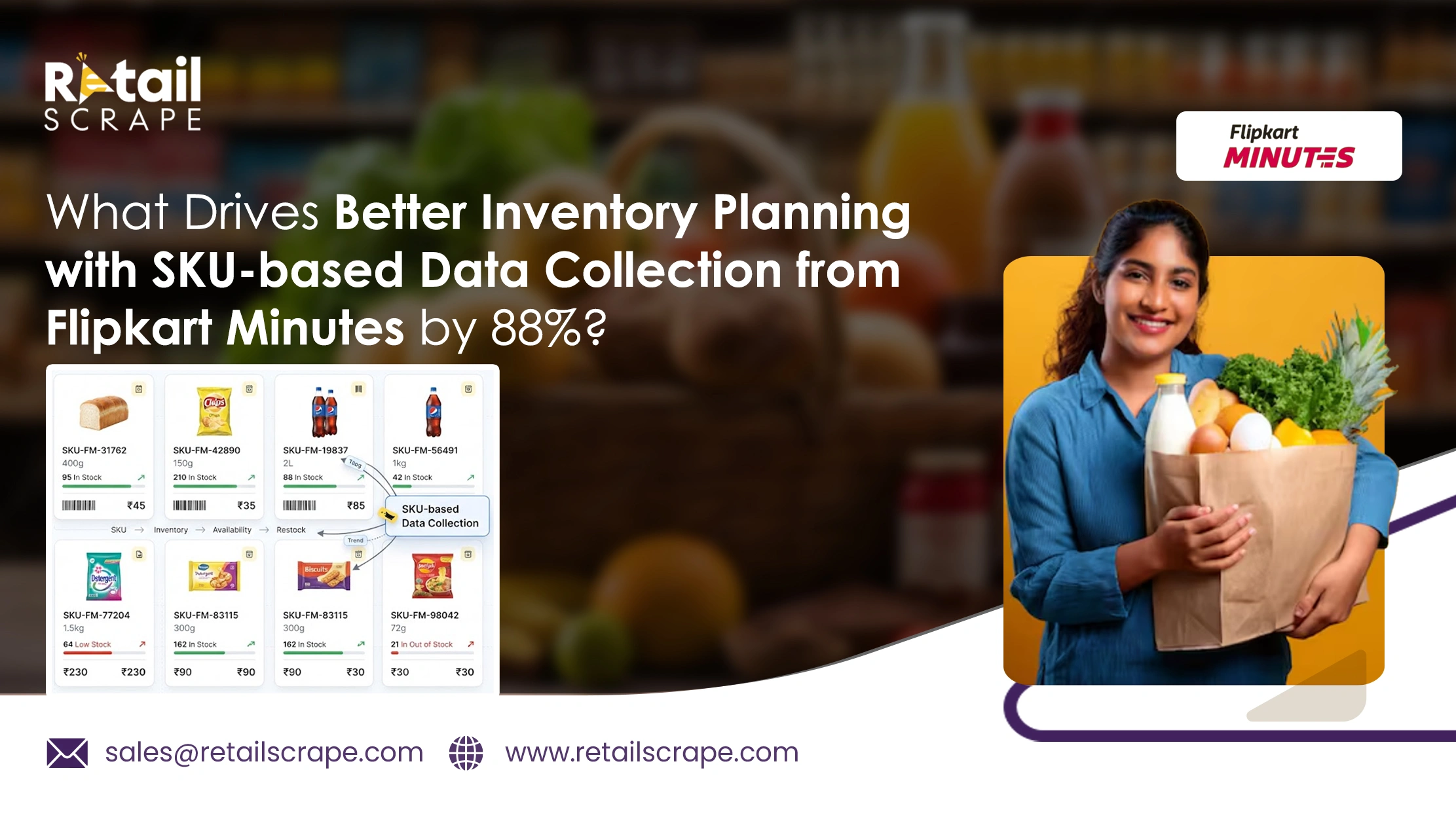 What Drives Better Inventory Planning with SKU-based Data Collection from Flipkart Minutes by 88%?