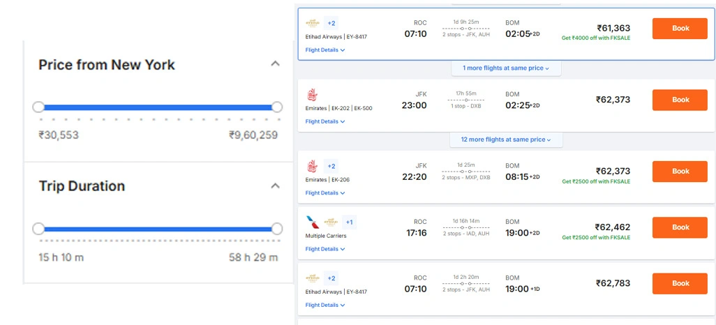 Analyzing Fare Variations Across Different Routes and Booking Windows