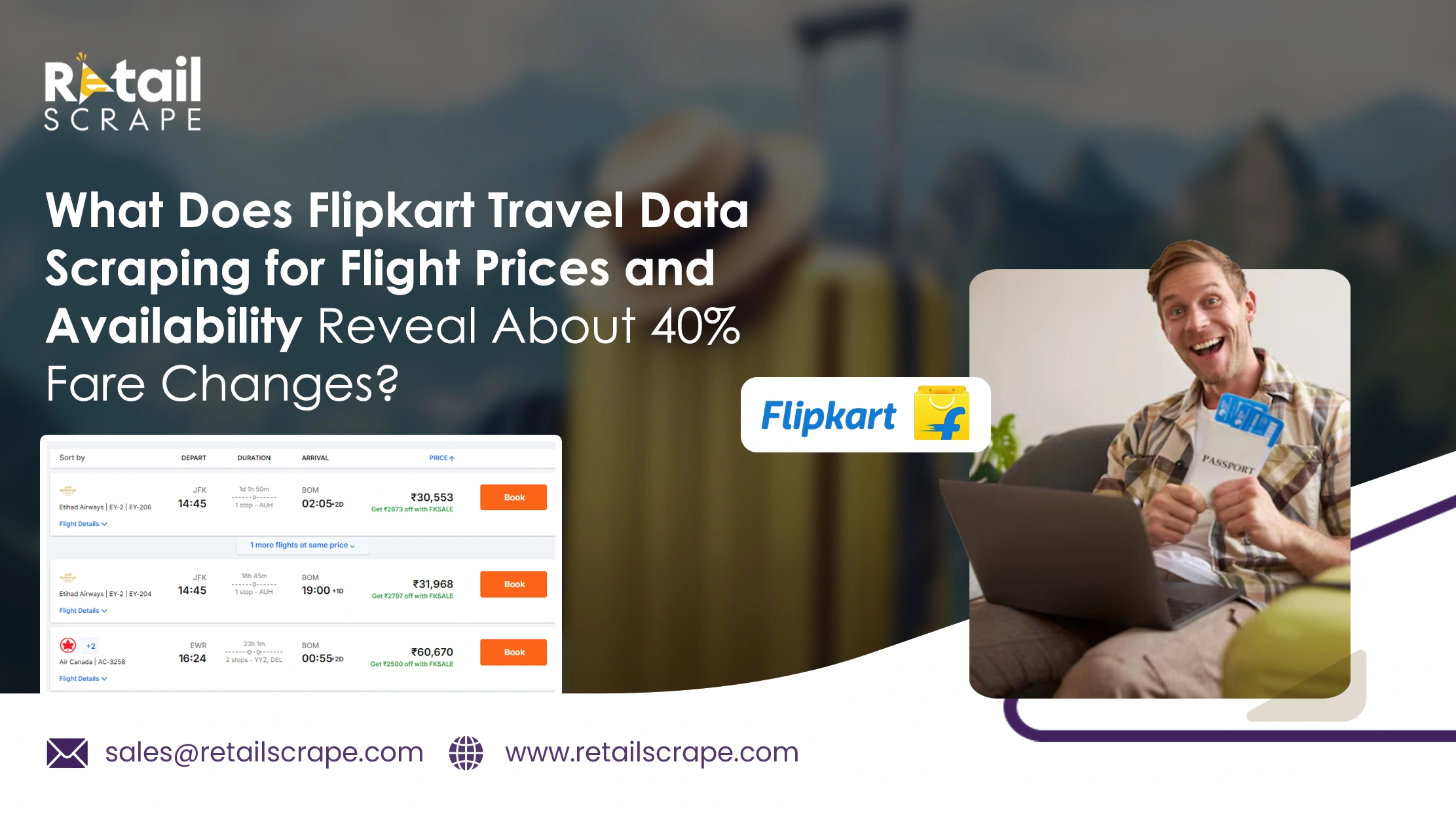 What Does Flipkart Travel Data Scraping for Flight Prices and Availability Reveal About 40% Fare Changes?