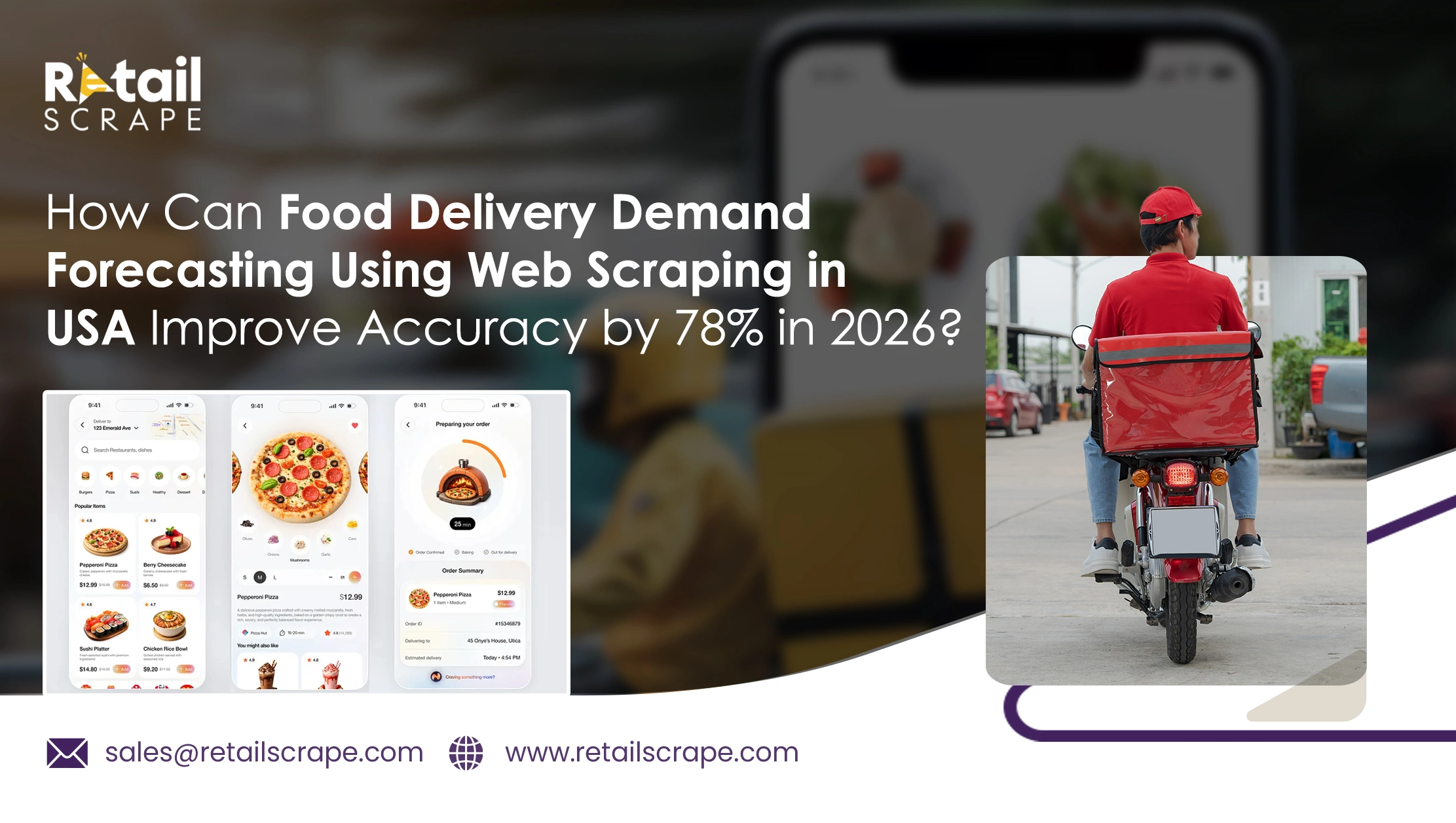 How Can Food Delivery Demand Forecasting Using Web Scraping in USA Improve Accuracy by 78% in 2026?