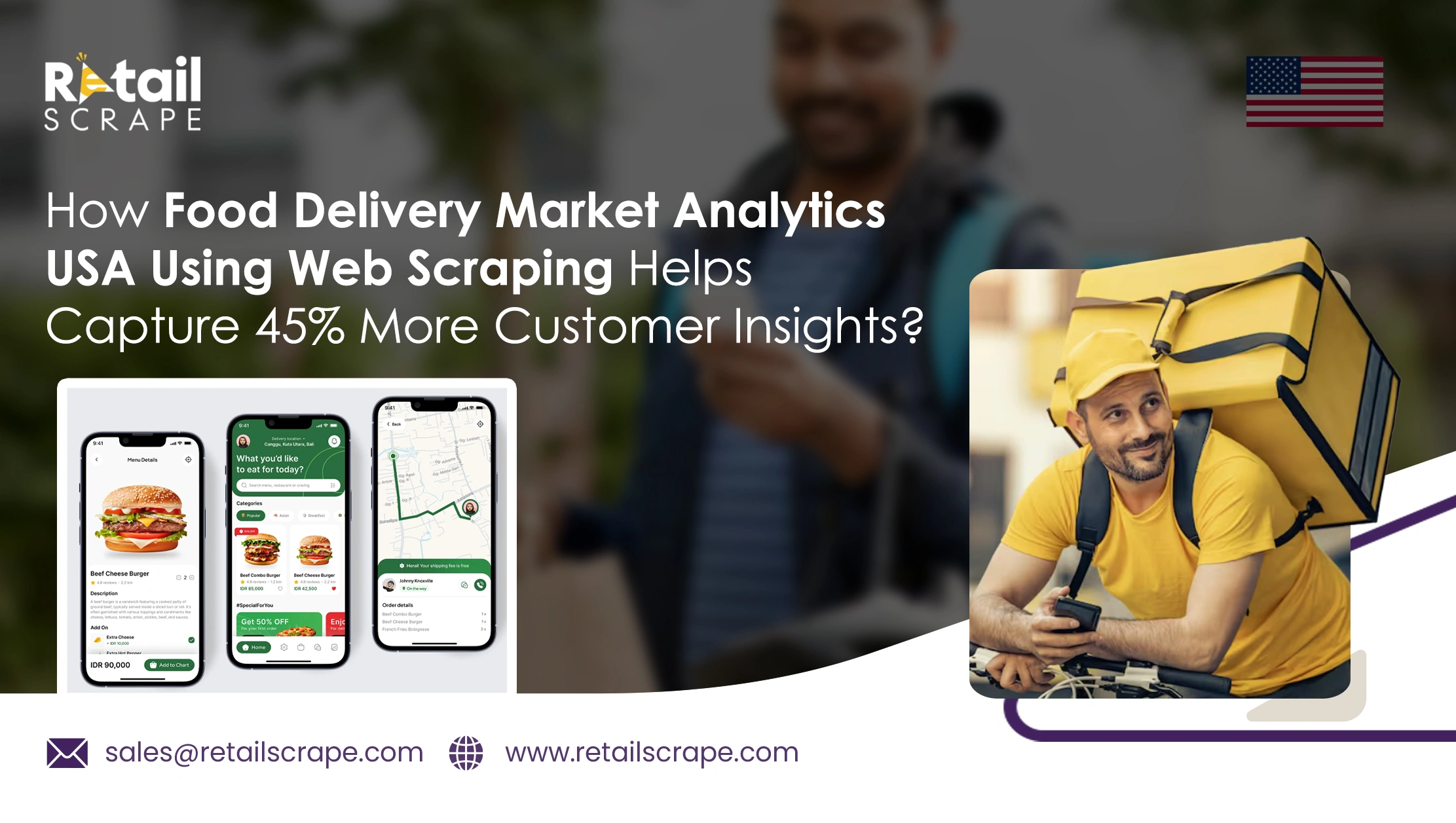 How Food Delivery Market Analytics USA Using Web Scraping Helps Capture 45% More Customer Insights?