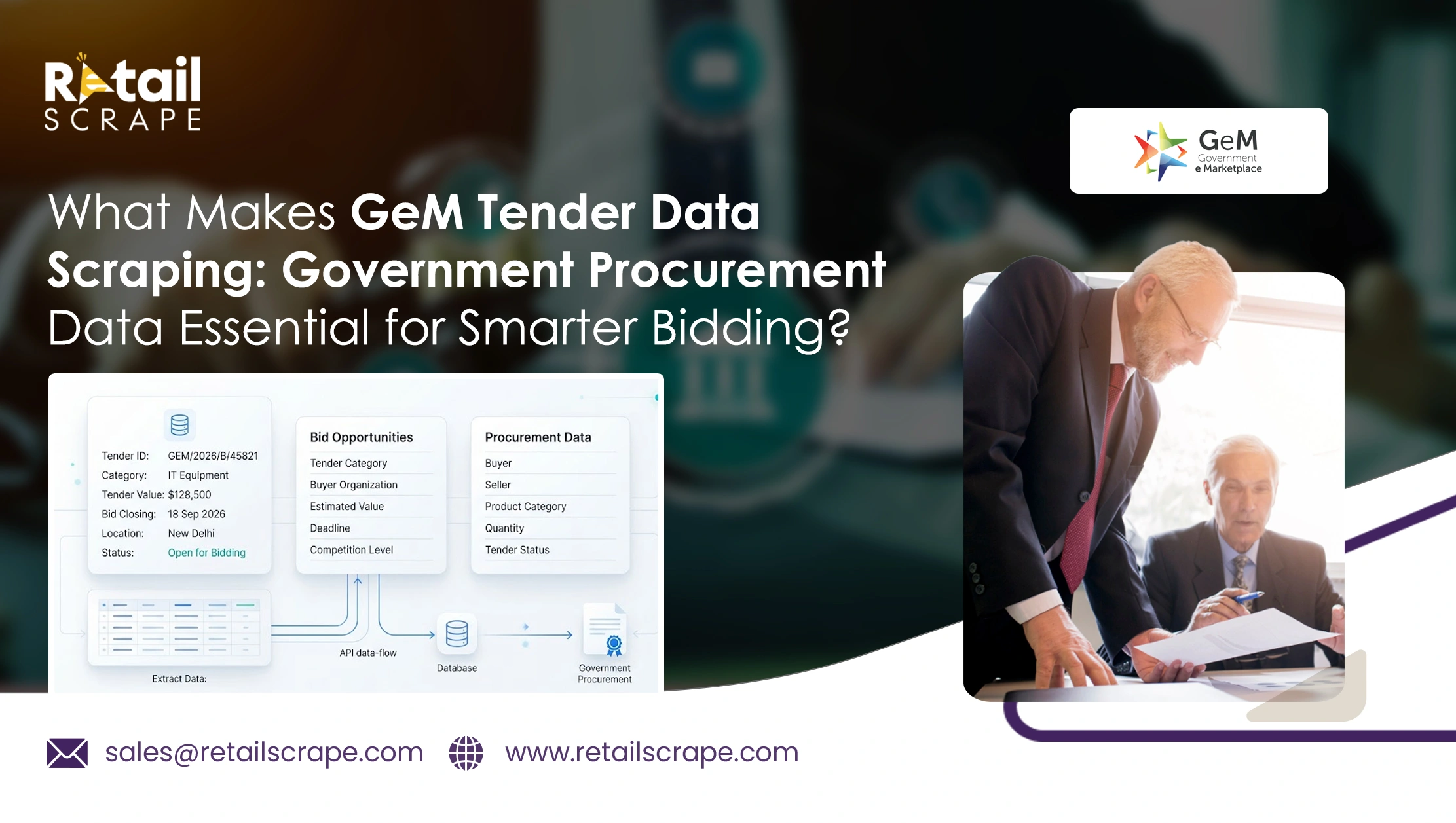 What Makes GeM Tender Data Scraping: Government Procurement Data Essential for Smarter Bidding?