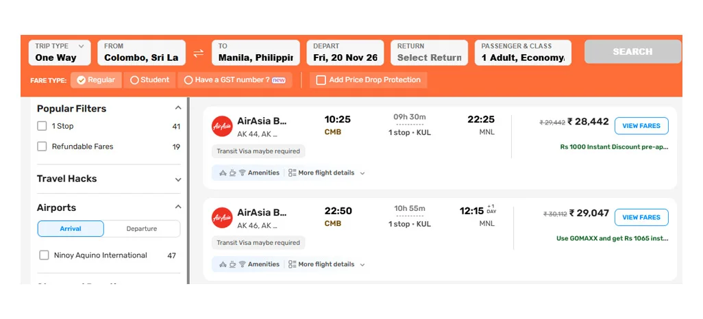 Advanced Flight Connectivity Infrastructure for Modern Air Fare Processing