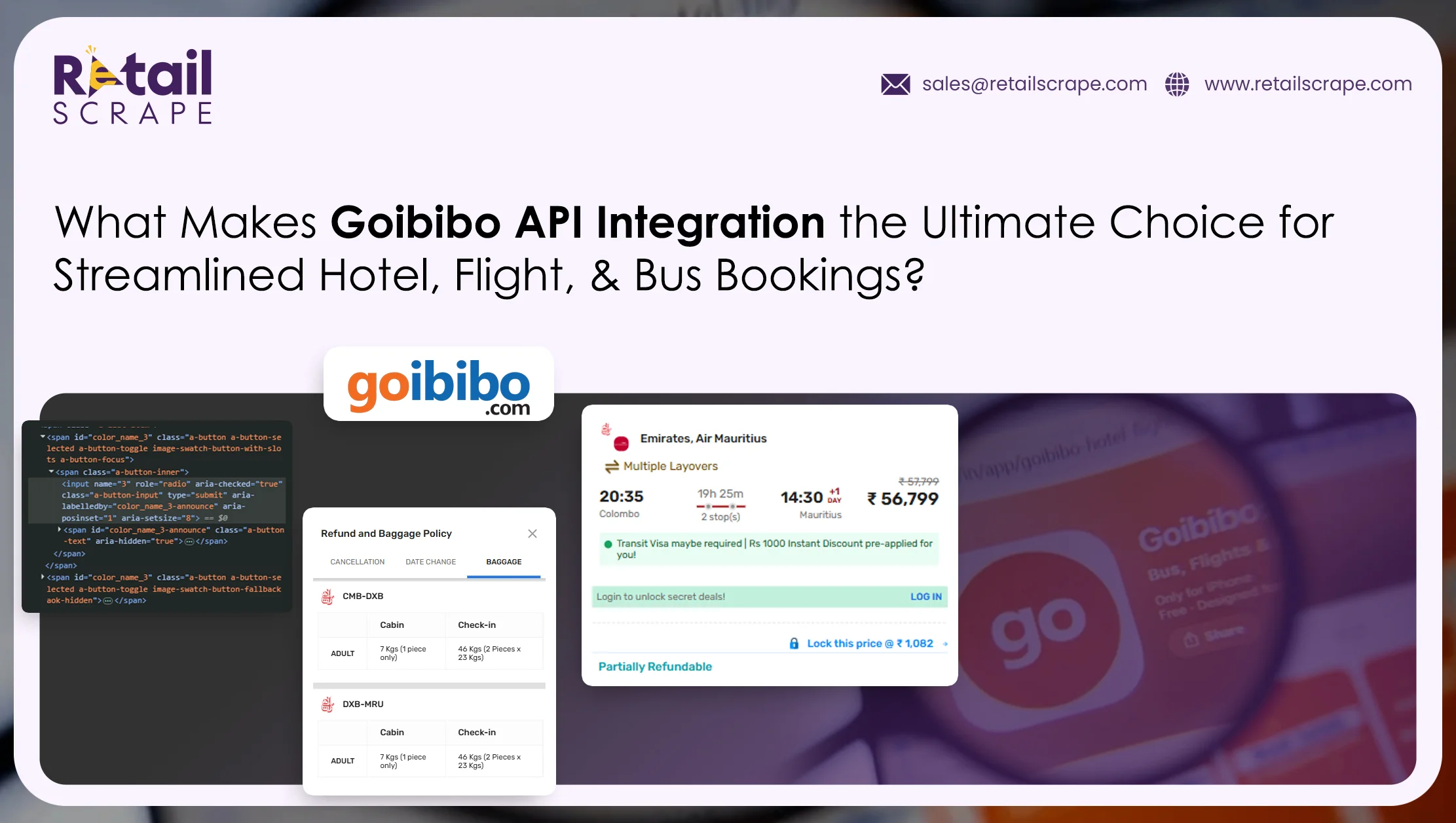 Goibibo API Integration