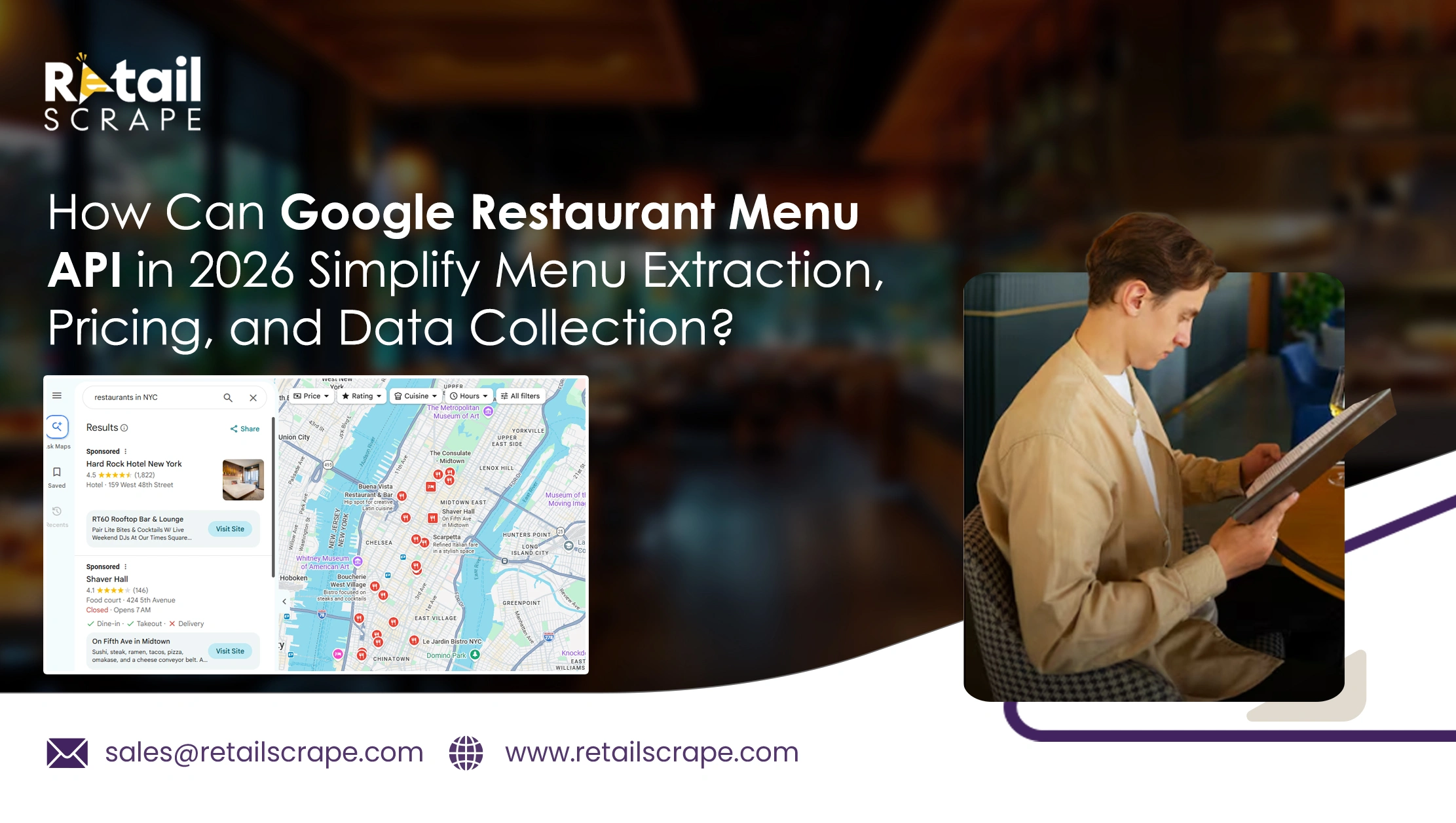 How Can Google Restaurant Menu API in 2026 Simplify Menu Extraction, Pricing, and Data Collection?