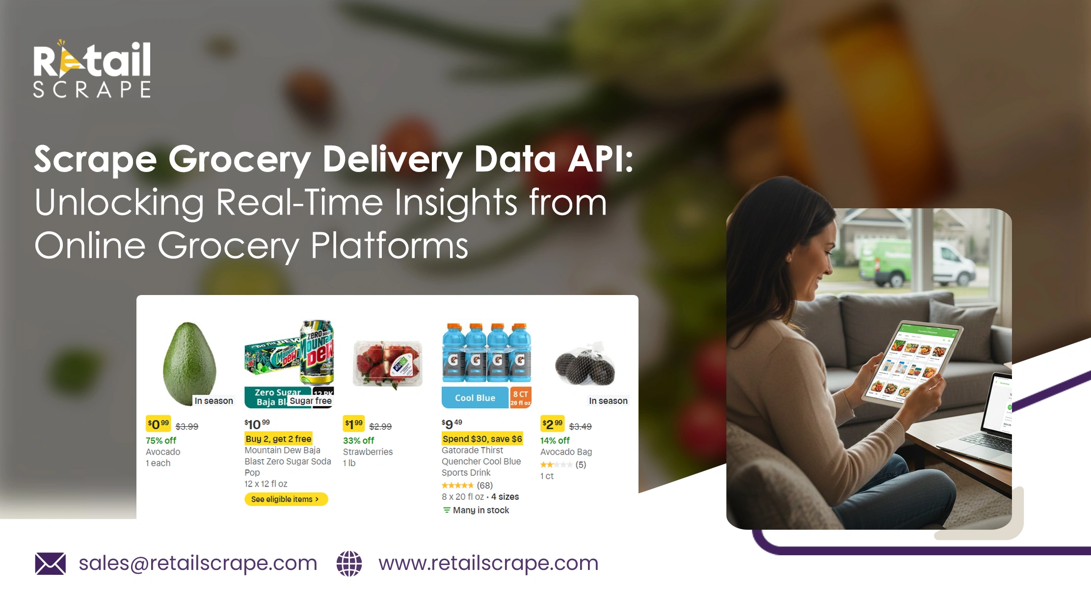 Scrape Grocery Delivery Data API: Unlocking Real-Time Insights from Online Grocery Platforms