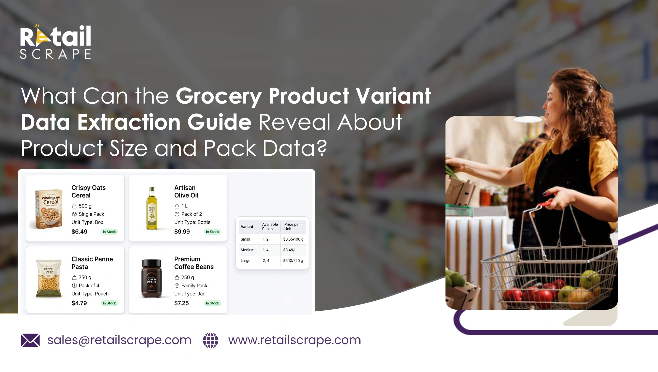 What Can the Grocery Product Variant Data Extraction Guide Reveal About Product Size and Pack Data?