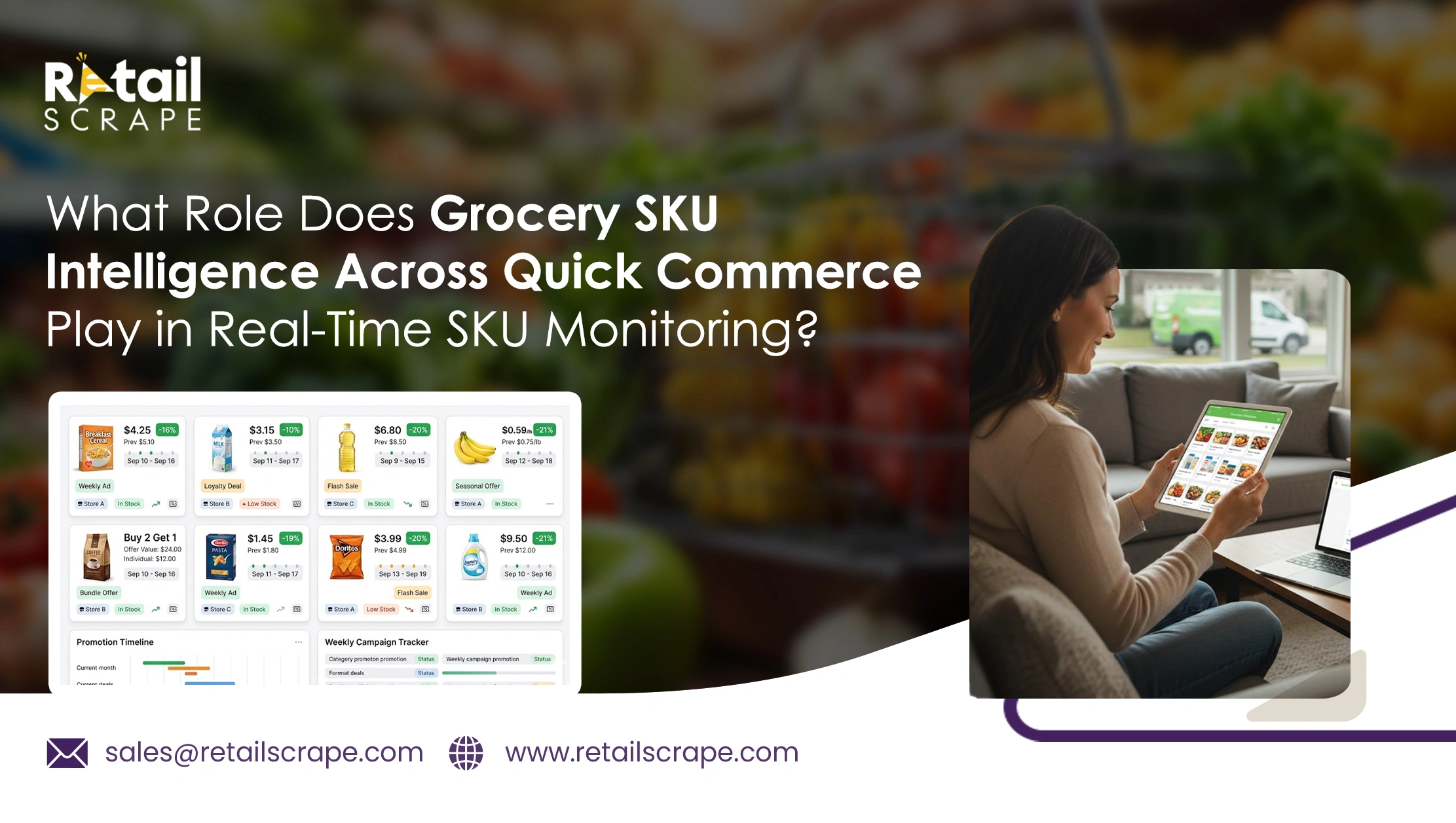 What Role Does Grocery SKU Intelligence Across Quick Commerce Play in Real-Time SKU Monitoring?