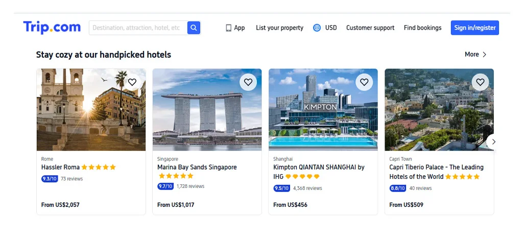 Systematic Evaluation of International Guest Ratings across Trip.Com