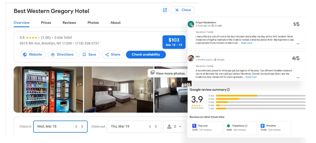 Understanding Hotel Reviews Analytics Dataset