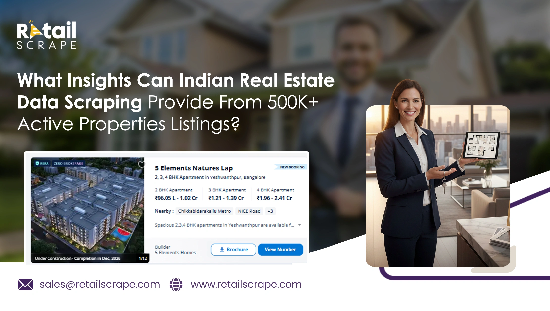 What Insights Can Indian Real Estate Data Scraping Provide From 500K+ Active Properties Listings?