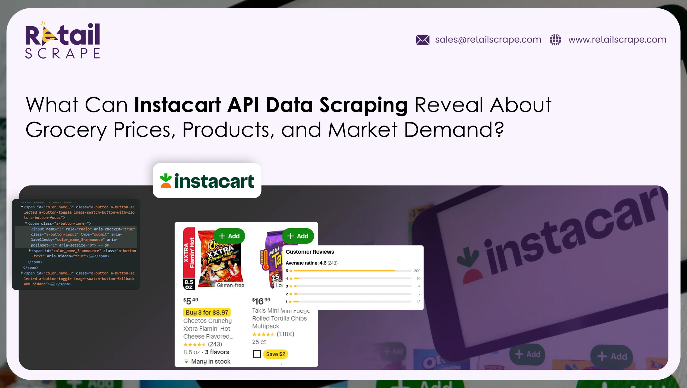 Instacart API Data Scraping