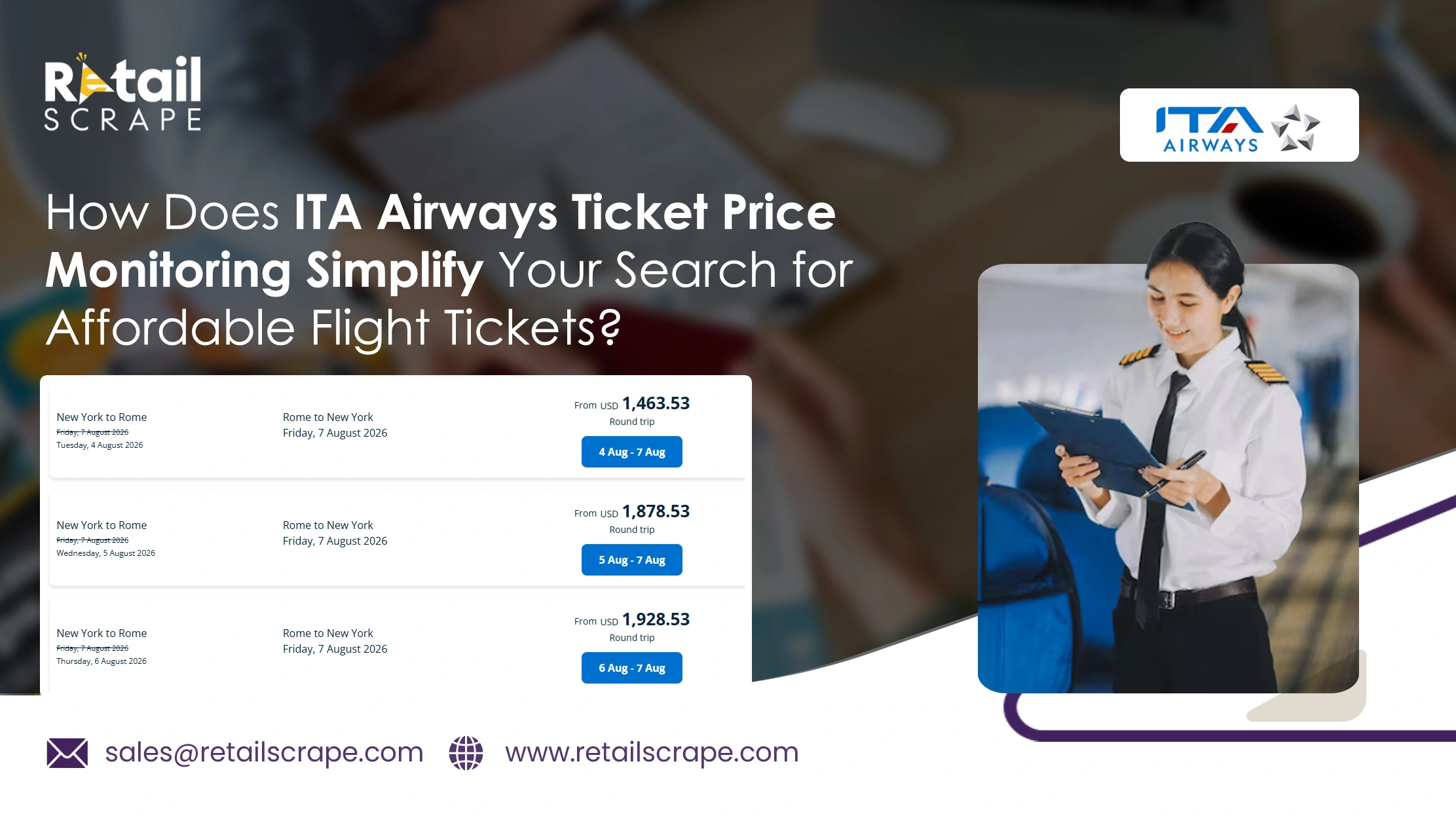 How Does ITA Airways Ticket Price Monitoring Simplify Your Search for Affordable Flight Tickets?