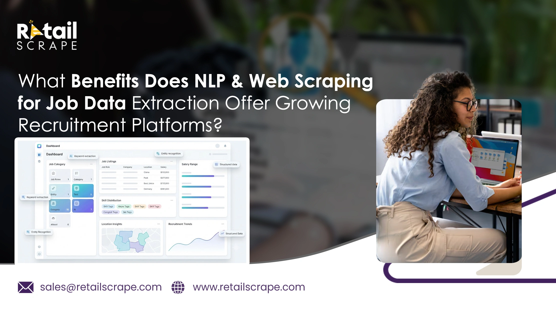 What Benefits Does NLP & Web Scraping for Job Data Extraction Offer Growing Recruitment Platforms?