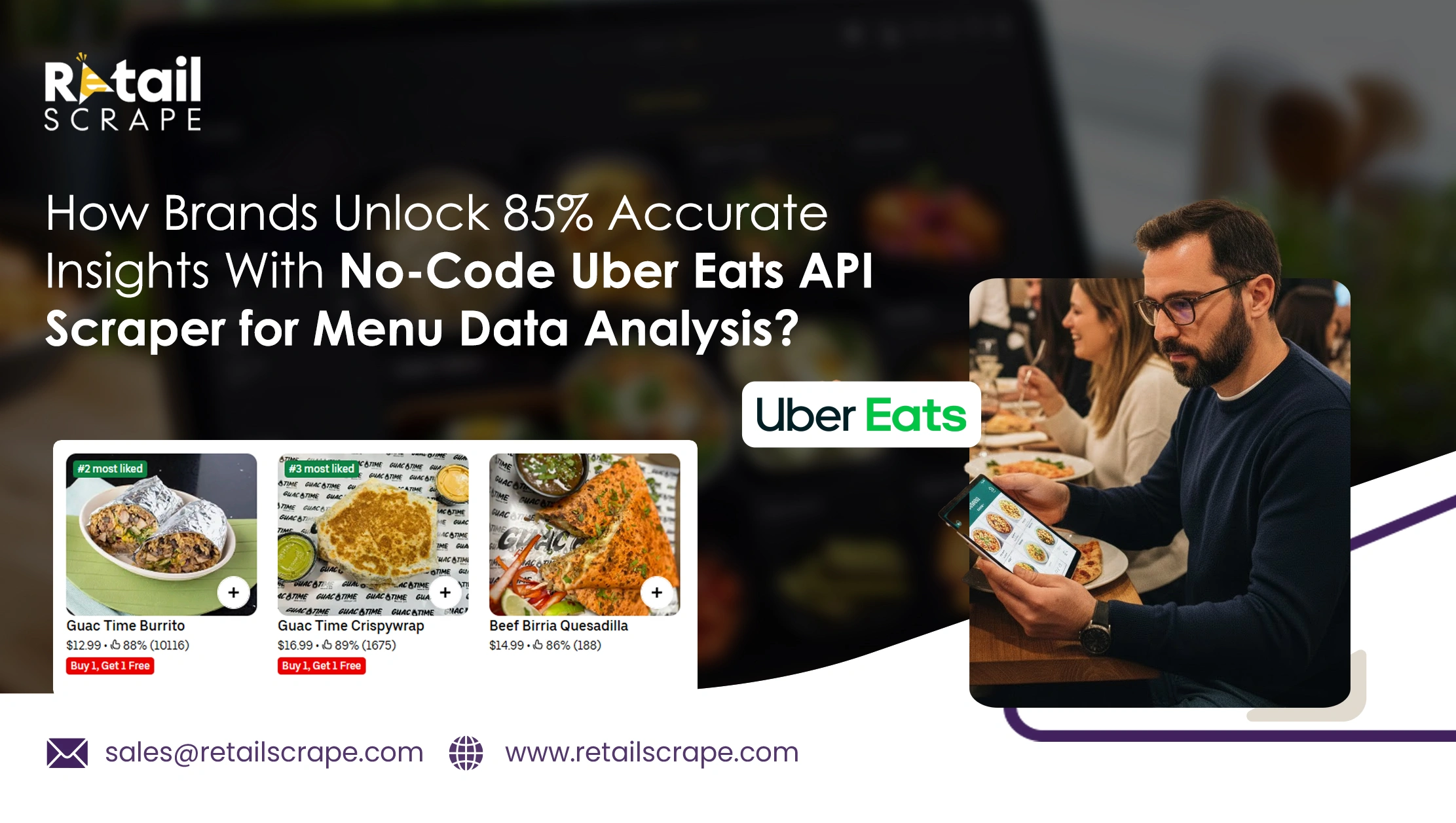 How Brands Unlock 85% Accurate Insights With No-Code Uber Eats API Scraper for Menu Data Analysis?  