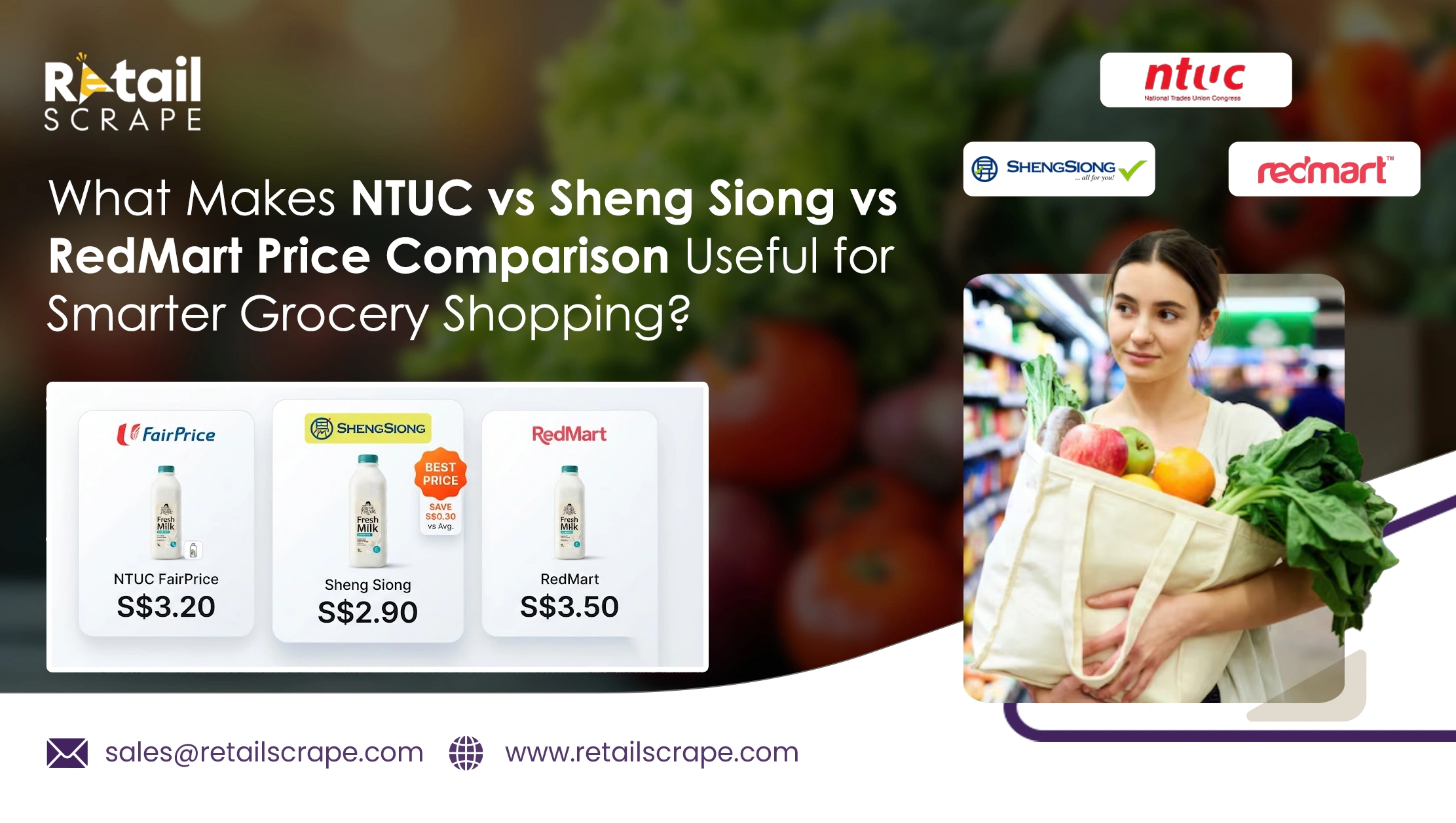 What Makes NTUC vs Sheng Siong vs RedMart Price Comparison Useful for Smarter Grocery Shopping?