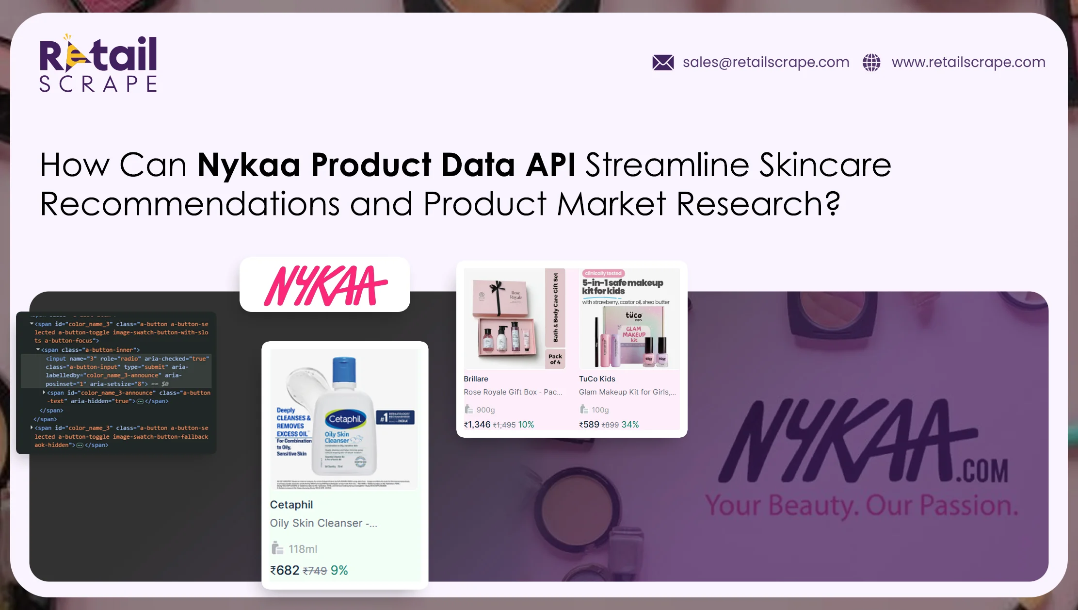 How Can Nykaa Product Data API Streamline Skincare Recommendations And Product Market Research