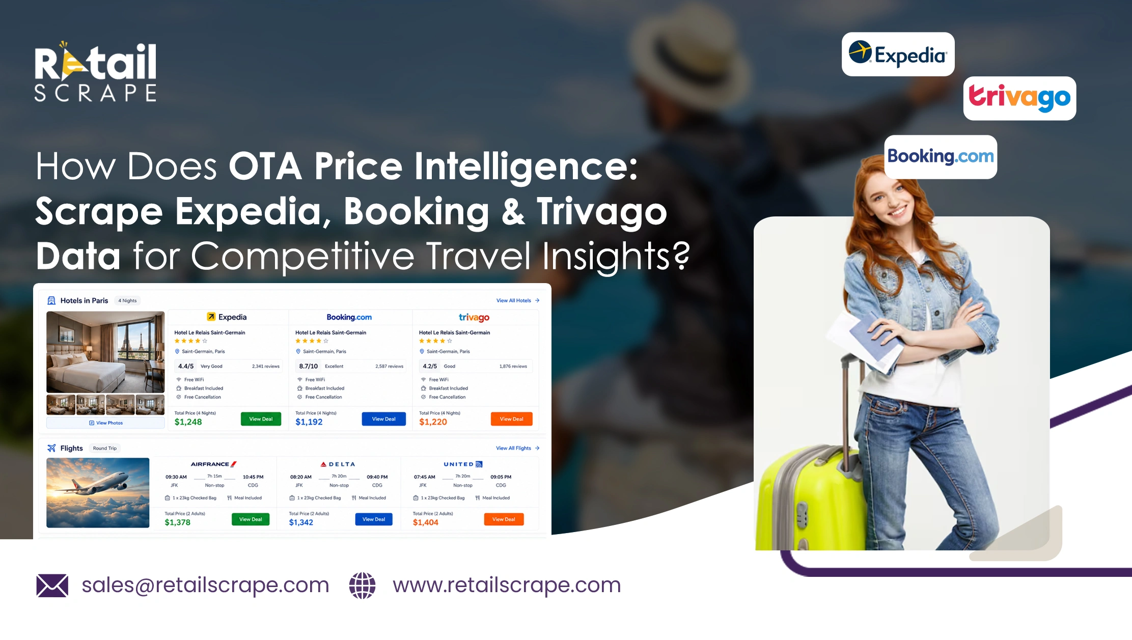 How Does OTA Price Intelligence: Scrape Expedia, Booking & Trivago Data for Competitive Travel Insights?