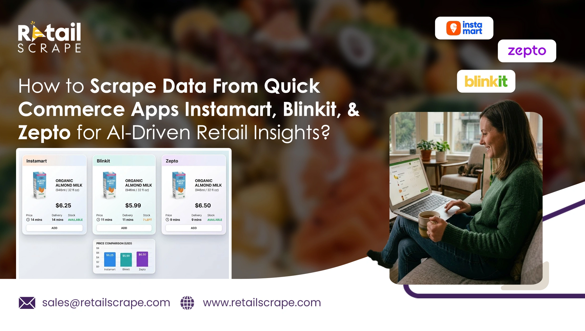 How to Scrape Data From Quick Commerce Apps Instamart, Blinkit, & Zepto for AI-Driven Retail Insights?