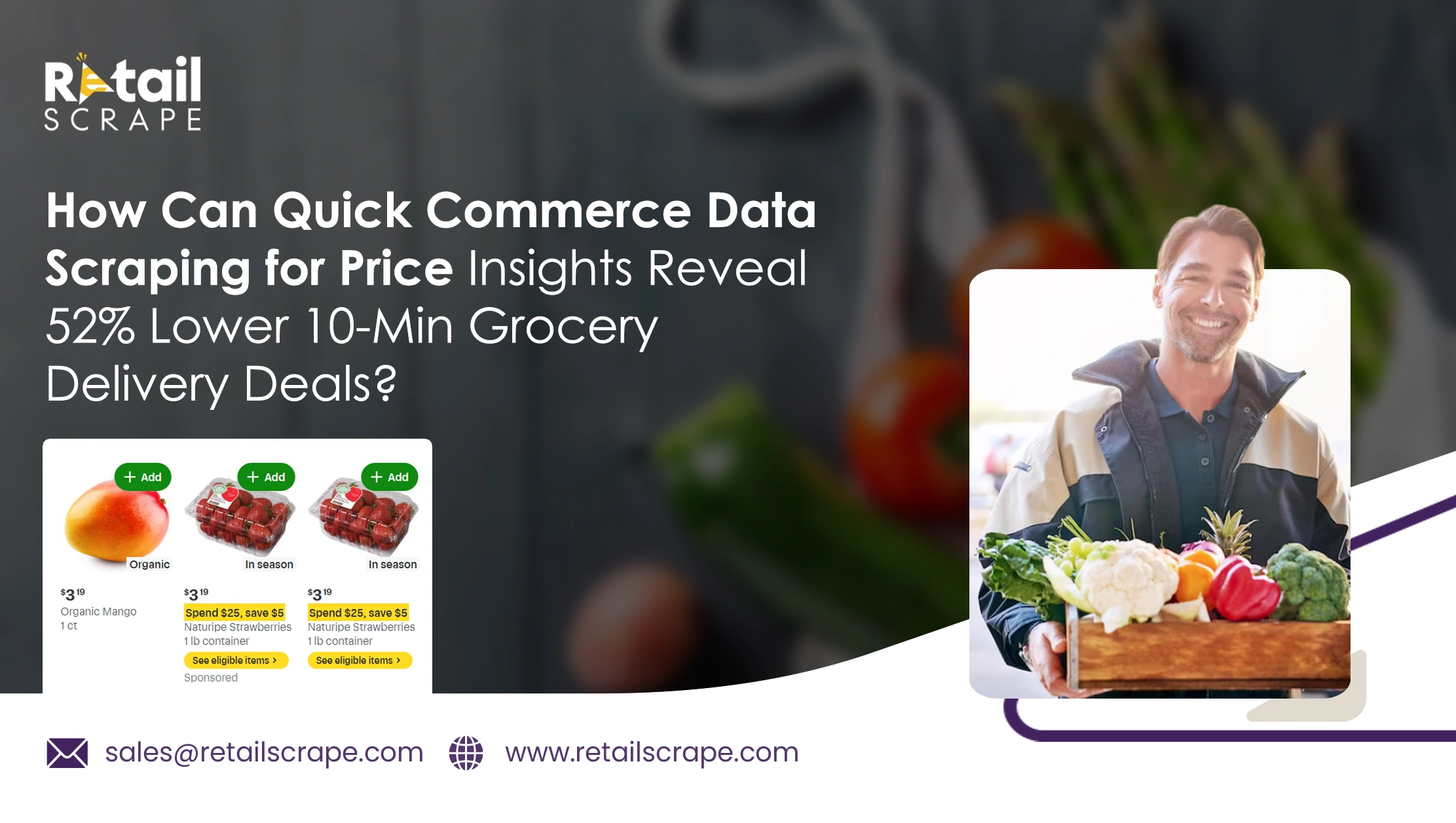 How Can Quick Commerce Data Scraping for Price Insights Reveal 52% Lower 10-Min Grocery Delivery Deals?