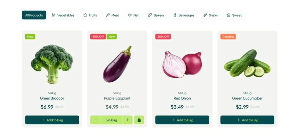 Live Grocery Prices Reveal Emerging Food Inflation Patterns