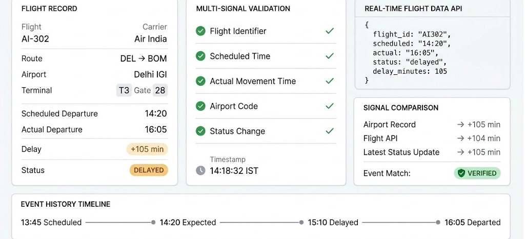 Precision Signals Build Stronger Foundations for Verifying Flight Delay Events