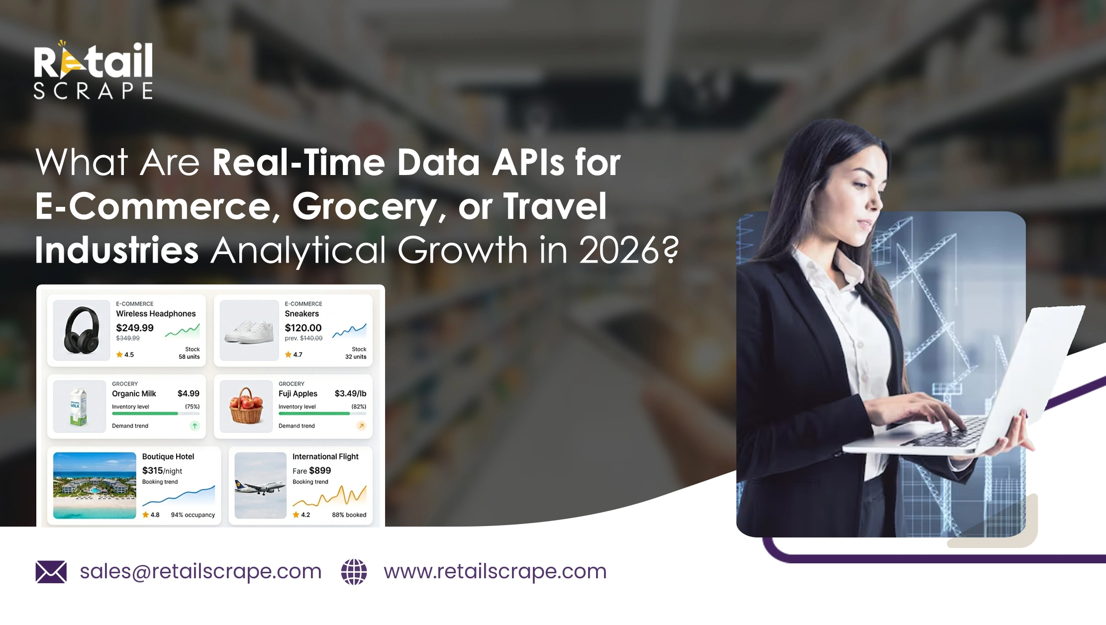 What Are Real-Time Data APIs for E-Commerce, Grocery, or Travel Industries’ Analytical Growth in 2026?