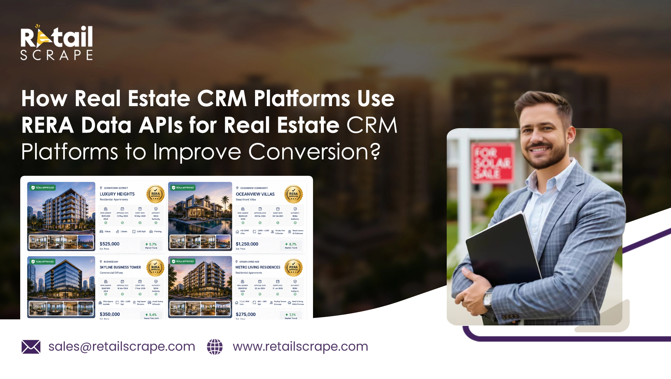 How Real Estate CRM Platforms Use RERA Data APIs for Real Estate CRM Platforms to Improve Conversion?