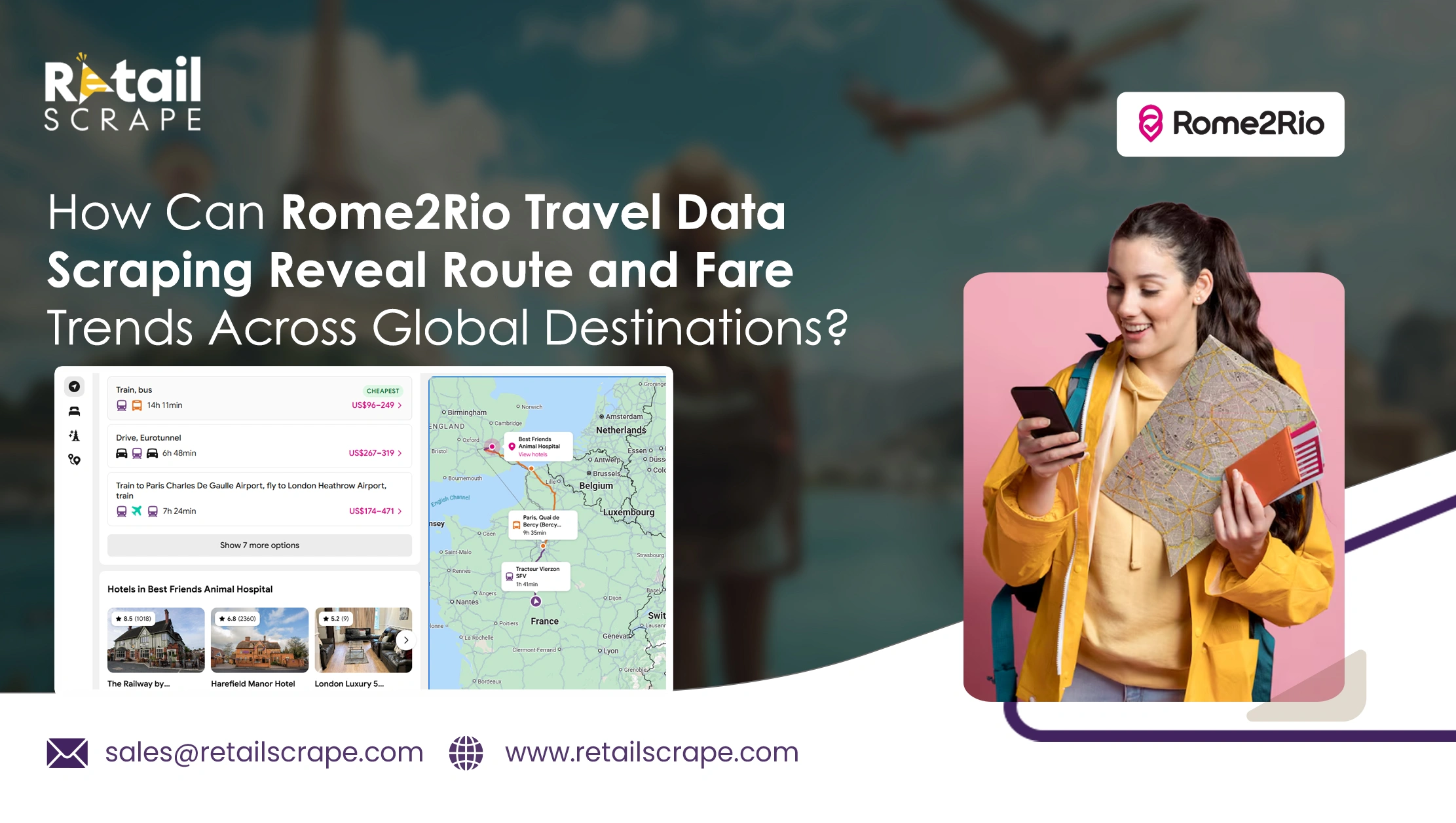 How Can Rome2Rio Travel Data Scraping Reveal Route and Fare Trends Across Global Destinations?