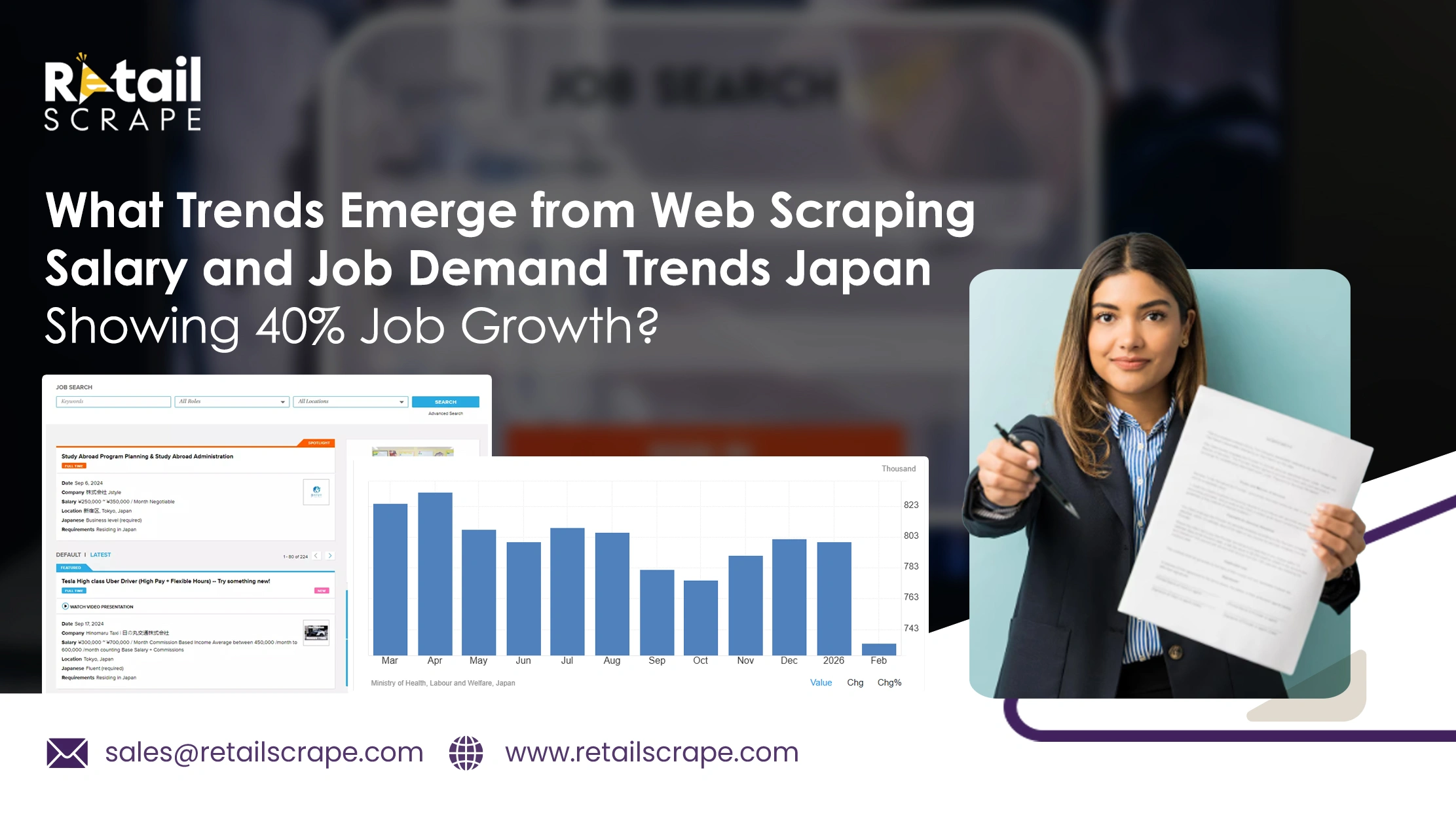 What Trends Emerge from Web Scraping Salary and Job Demand Trends Japan Showing 40% Job Growth?