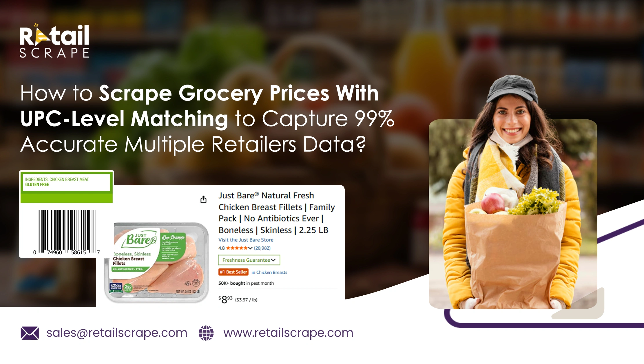 How To Scrape Grocery Prices With UPC Level Matching To Capture Accurate Multiple Retailers Data
