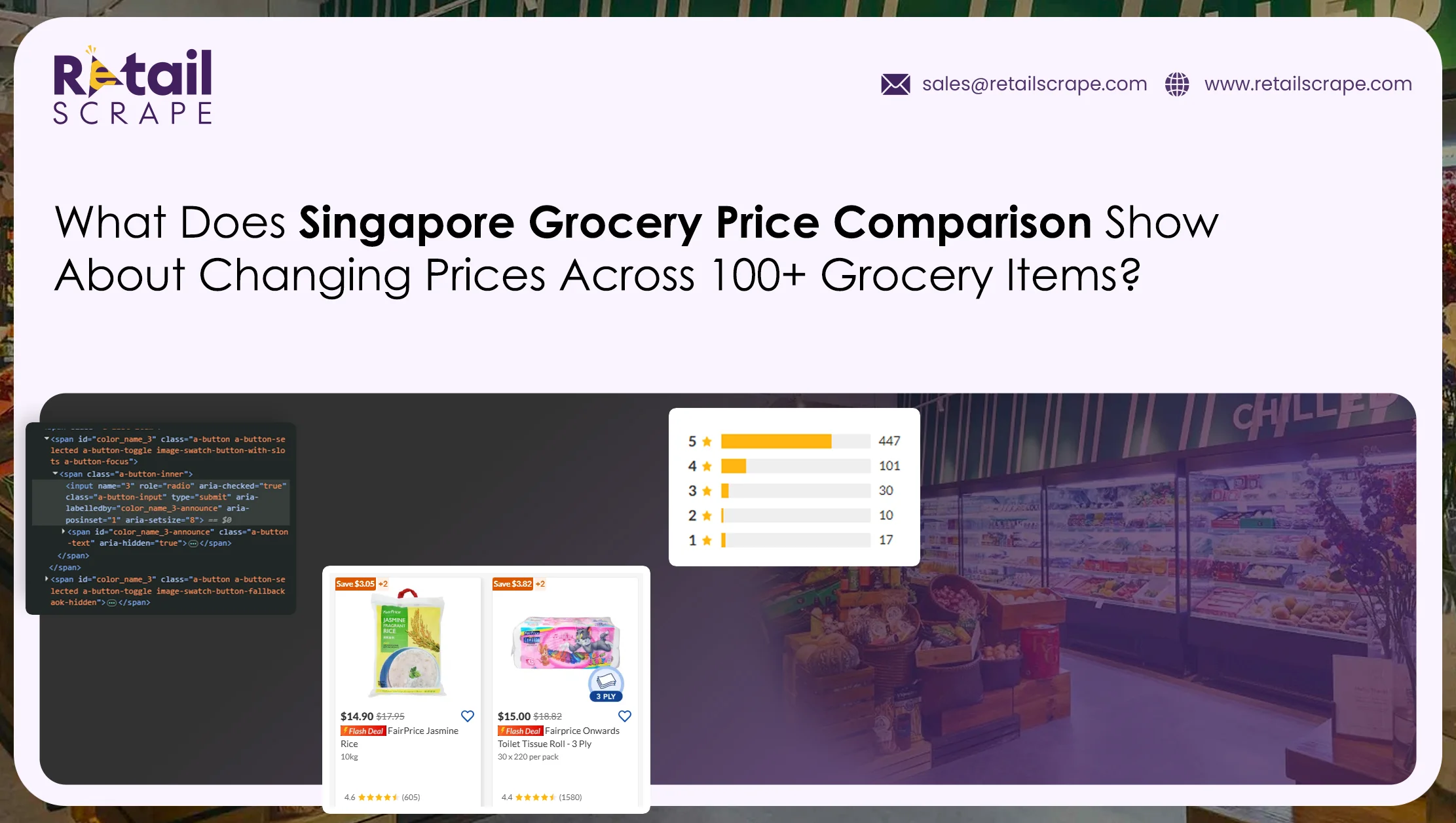 What Does Singapore Grocery Price Comparison Show About Changing Prices Across 100+ Grocery Items?