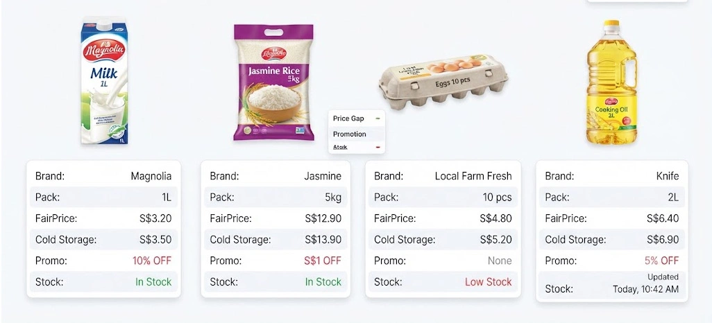 Building Reliable Product Comparisons Across Singapore Retailers