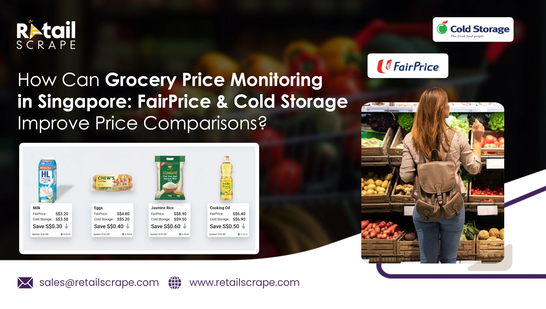 How Can Grocery Price Monitoring In Singapore FairPrice & Cold Storage Improve Price Comparisons