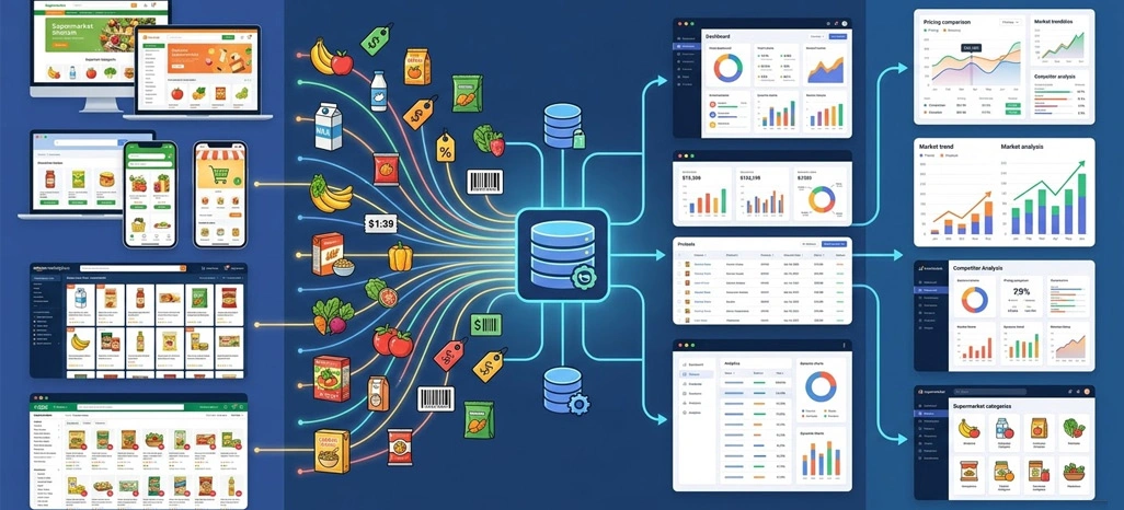 How Retail Scrape Builds Supermarket Market Research Datasets