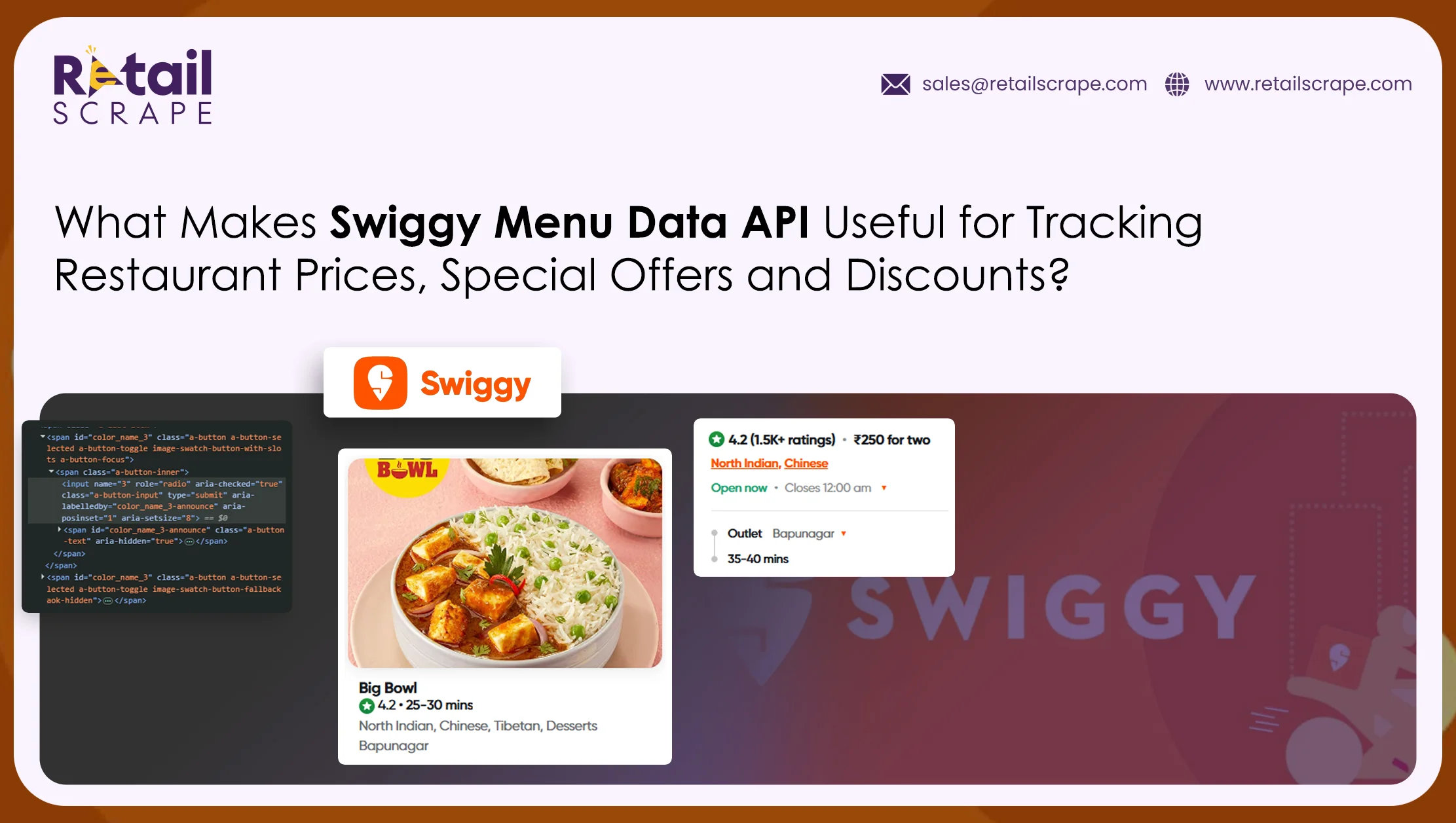 Swiggy Menu Data API