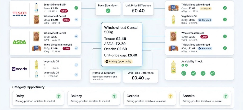 Comparing Product Positions To Prioritize Pricing Opportunities