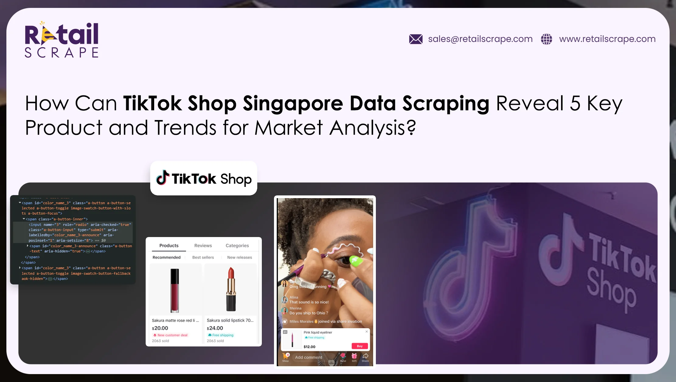 TikTok Shop Singapore Data Scraping